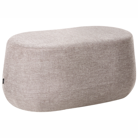 Panca imbottita in tessuto color tortora Pouf da letto Pouf da salotto Pouf da camera da letto