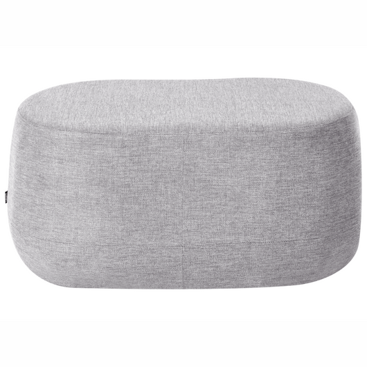 Panca imbottita in tessuto color grigio chiaro Pouf da letto Pouf da salotto Pouf da camera da letto