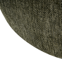 Pouf rotondo moderno Drum stile morbido soggiorno camera da letto tessuto verde scuro