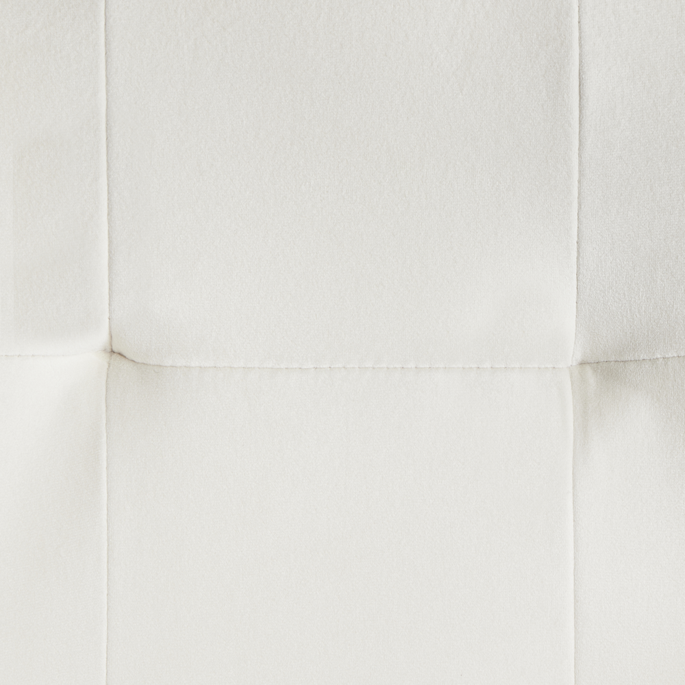 Set di 2 sedie da pranzo con sedile imbottito in velluto beige chiaro con braccioli e gambe in metallo Nero