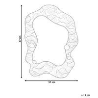 Specchio da parete Tradizionale Stile moderno Elemento decorativo da parete Vetro MDF Cornice in ferro Grigio