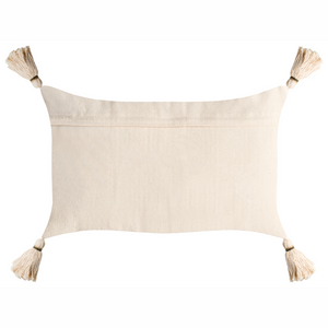 Set di 2 cuscini decorativi in tessuto di cotone beige chiaro e verde con motivo natalizio decorativo 30 x 50 cm Accessorio per la casa