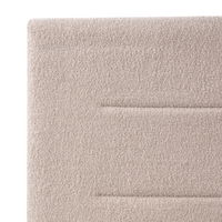 Letto ottomano beige bouclé 140x200 cm con testiera sollevabile e base a doghe Design moderno