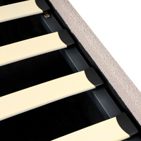 Letto ottomano beige bouclé 140x200 cm con testiera sollevabile e base a doghe Design moderno