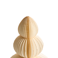 Set di 6 alberi di Natale Figurine Multicolore Carta a nido d'ape Effetto 3D Stile Origami Motivo festivo