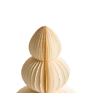 Set di 6 alberi di Natale Figurine Multicolore Carta a nido d'ape Effetto 3D Stile Origami Motivo festivo