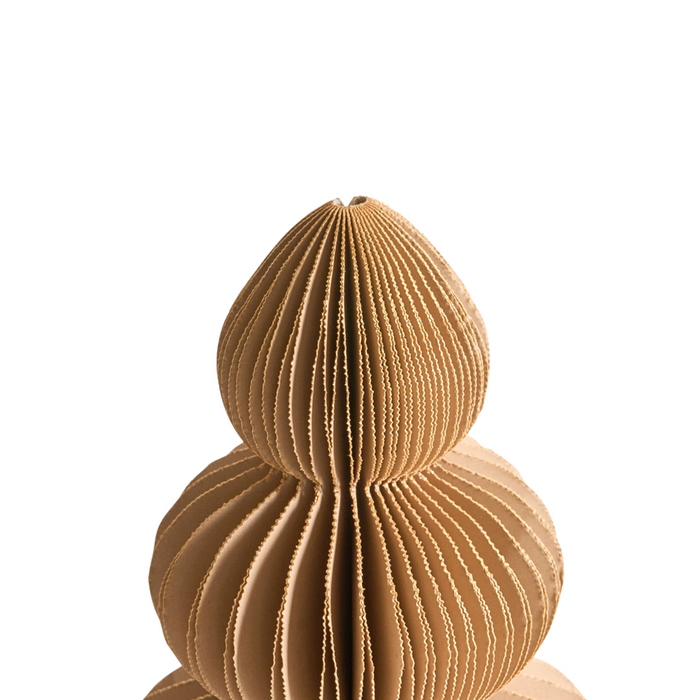 Set di 6 alberi di Natale Figurine Multicolore Carta a nido d'ape Effetto 3D Stile Origami Motivo festivo