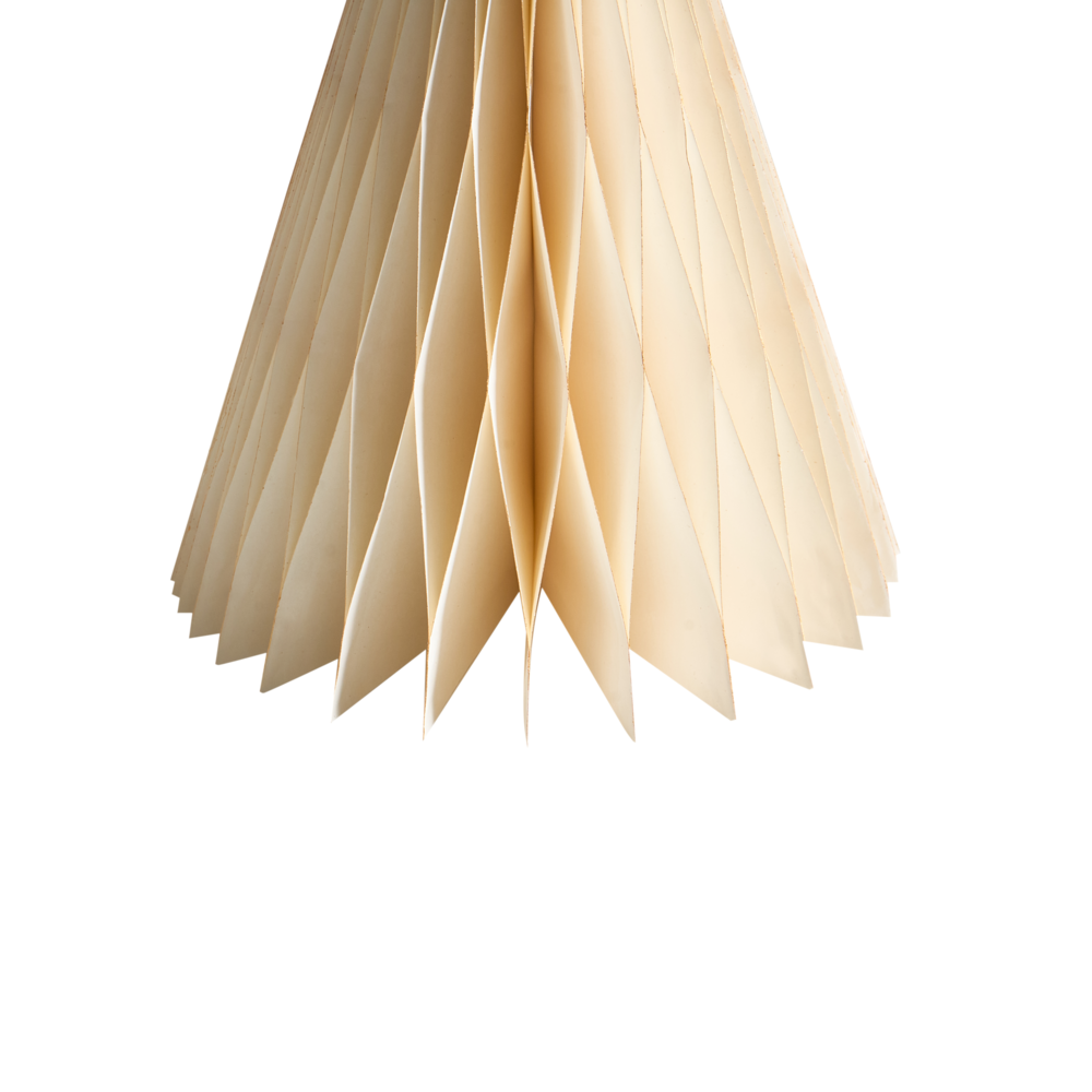 Set di 3 statuine di angeli in carta beige a nido d'ape con effetto 3D in stile origami e motivi festivi