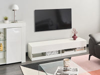 Mobile TV moderno con ante e sistema di gestione dei cavi MDF con LED bianco stile moderno