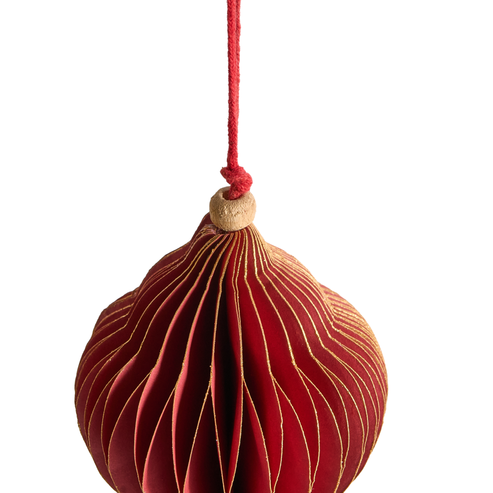 Set di 20 palline di Natale multicolori in carta a nido d'ape, decorazioni 3D da appendere per Natale