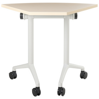 Scrivania pieghevole moderna ad angolo con rotelle 90 x 64 cm Struttura in metallo marrone chiaro Design moderno