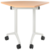 Scrivania pieghevole moderna ad angolo con rotelle 90 x 64 cm Struttura in metallo marrone Design moderno