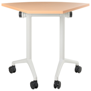 Scrivania pieghevole moderna ad angolo con rotelle 90 x 64 cm Struttura in metallo marrone Design moderno