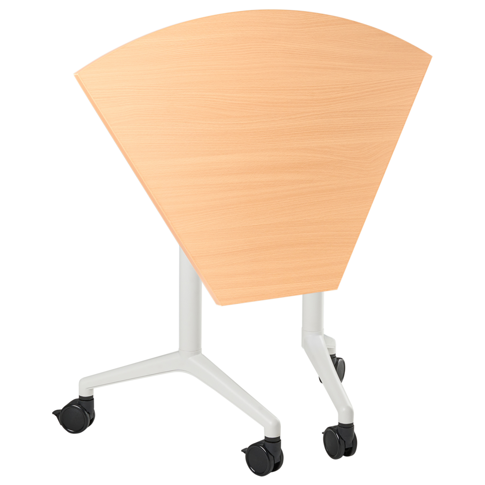 Scrivania pieghevole moderna ad angolo con rotelle 90 x 64 cm Struttura in metallo marrone Design moderno