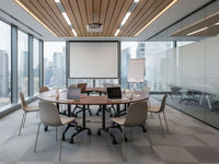 Scrivania pieghevole moderna ad angolo con rotelle 90 x 64 cm Struttura in metallo marrone scuro Design moderno