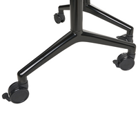 Scrivania pieghevole moderna ad angolo con rotelle 90 x 64 cm Struttura in metallo marrone scuro Design moderno