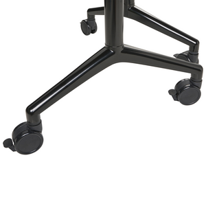 Scrivania pieghevole moderna ad angolo con rotelle 90 x 64 cm Struttura in metallo marrone scuro Design moderno