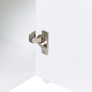 Credenza per soggiorno o camera da letto con 1 anta in MDF LED bianco stile moderno