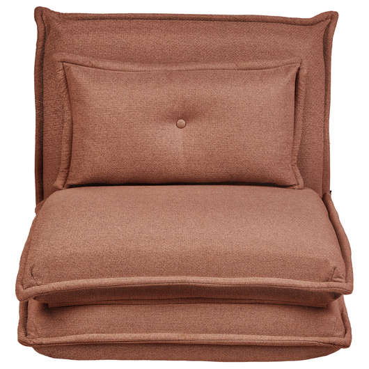Divano letto marrone Poltrona da pavimento Rivestimento in tessuto Letto singolo pieghevole con cuscino Design moderno Camera dei bambini Soggiorno