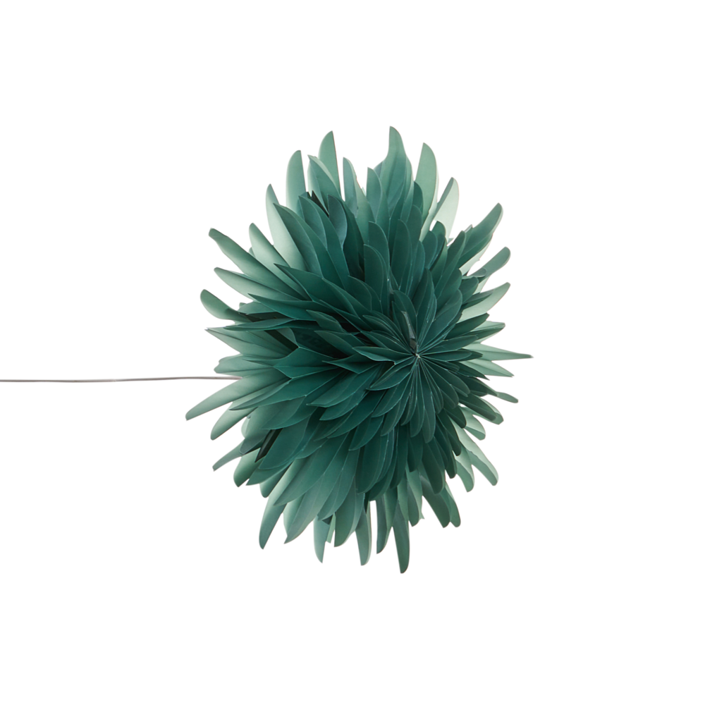 Set di 3 stelle sospese multicolori in carta 3D con luci LED