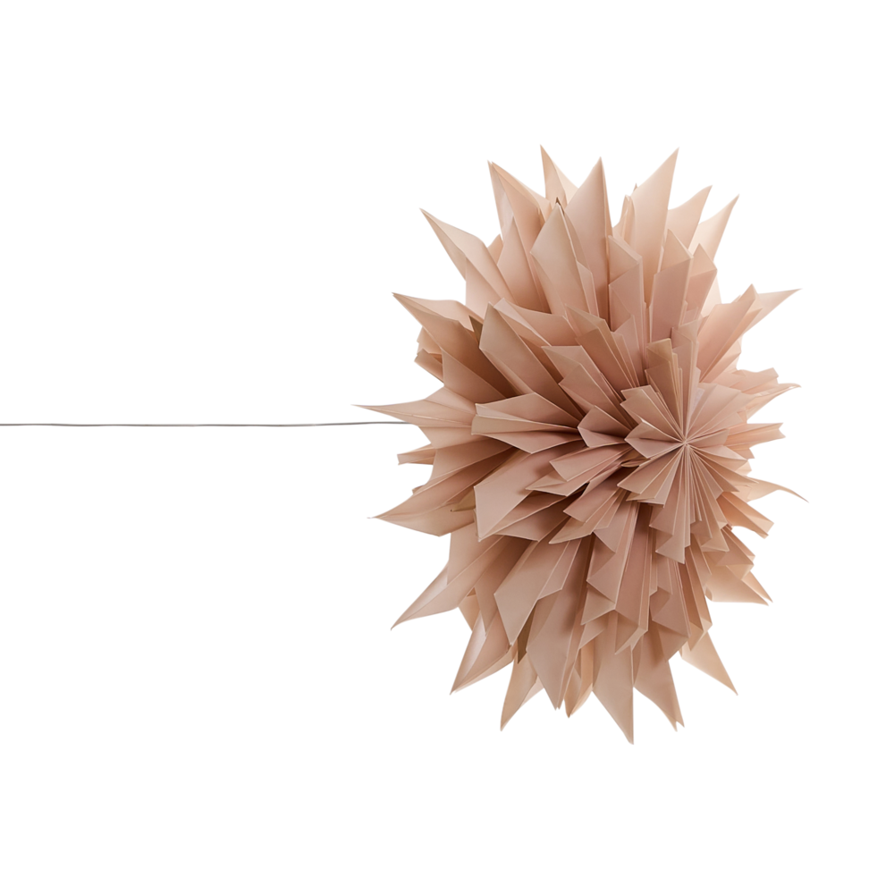 Set di 3 stelle LED da appendere 3D in carta multicolori con luci LED decorazione natalizia