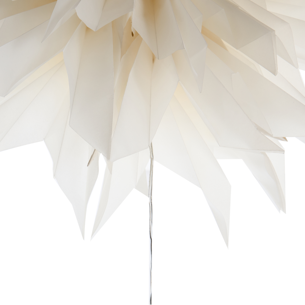 Set di 3 stelle LED da appendere 3D in carta multicolori con luci LED decorazione natalizia