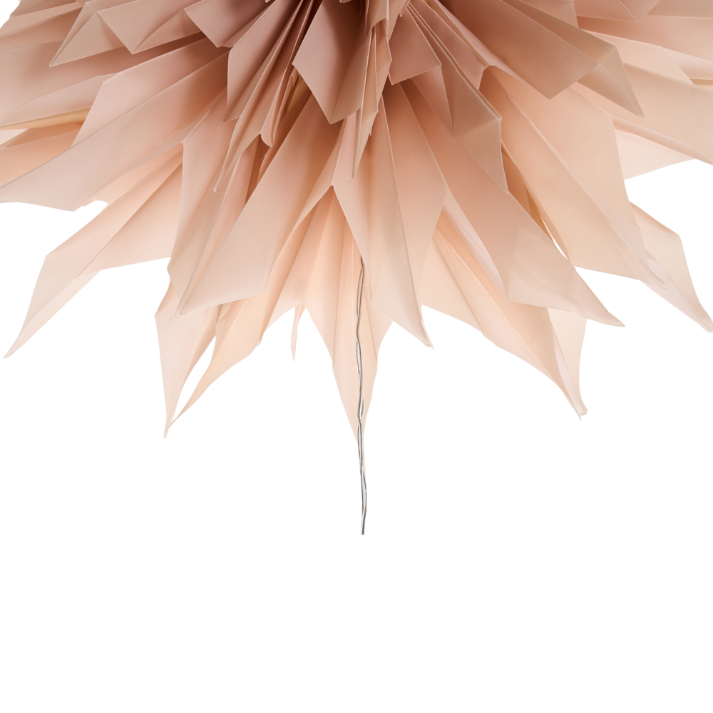 Set di 3 stelle LED da appendere 3D in carta multicolori con luci LED decorazione natalizia