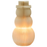 Figurina pupazzo di neve LED Beige Carta a nido d'ape Effetto 3D con luce Stile origami Motivo festivo