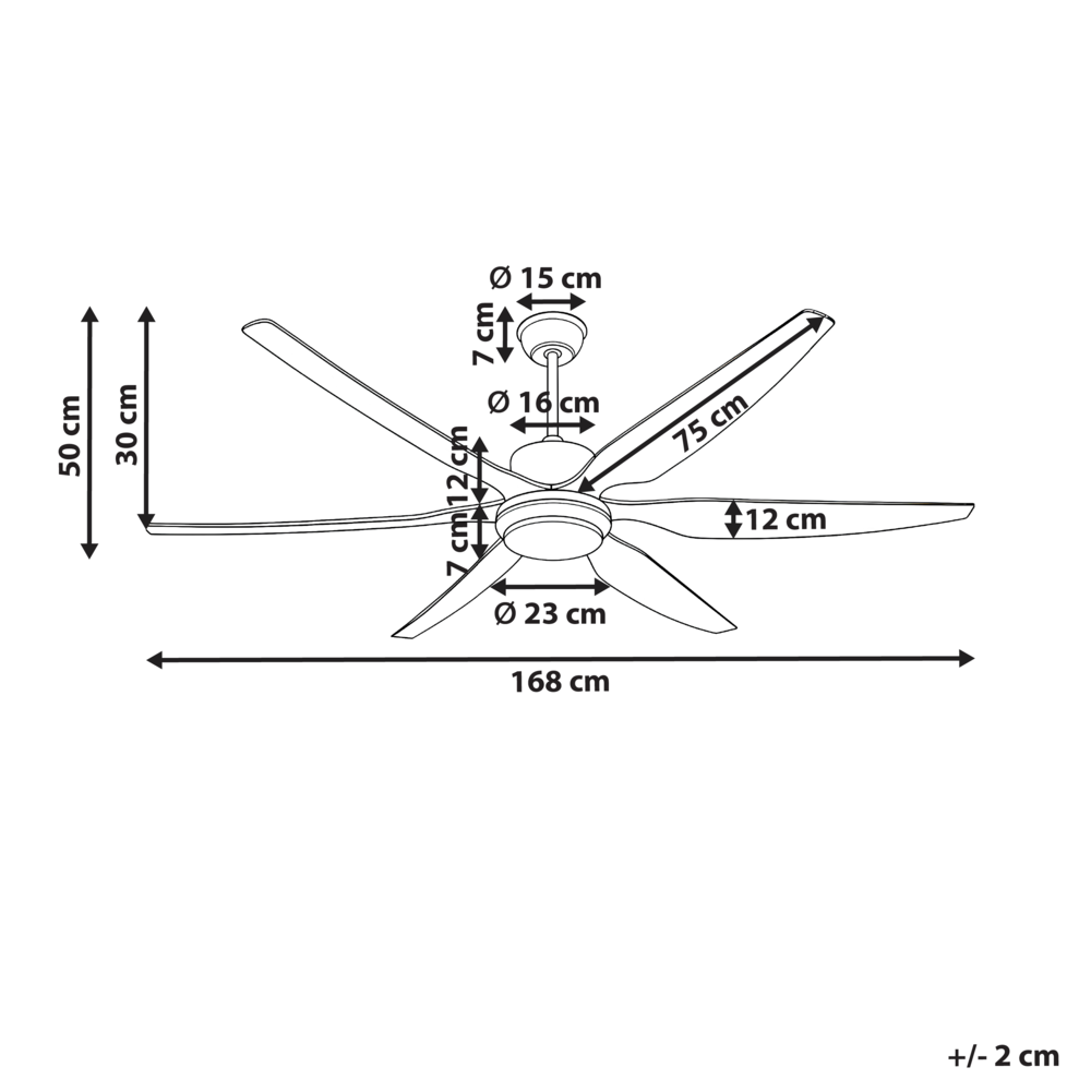 Ventilatore da soffitto con luce in materiale sintetico marrone chiaro Telecomando Moderno soggiorno scandinavo