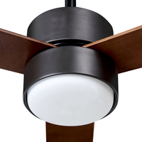 Ventilatore da soffitto con telecomando in materiale sintetico marrone Moderno soggiorno scandinavo