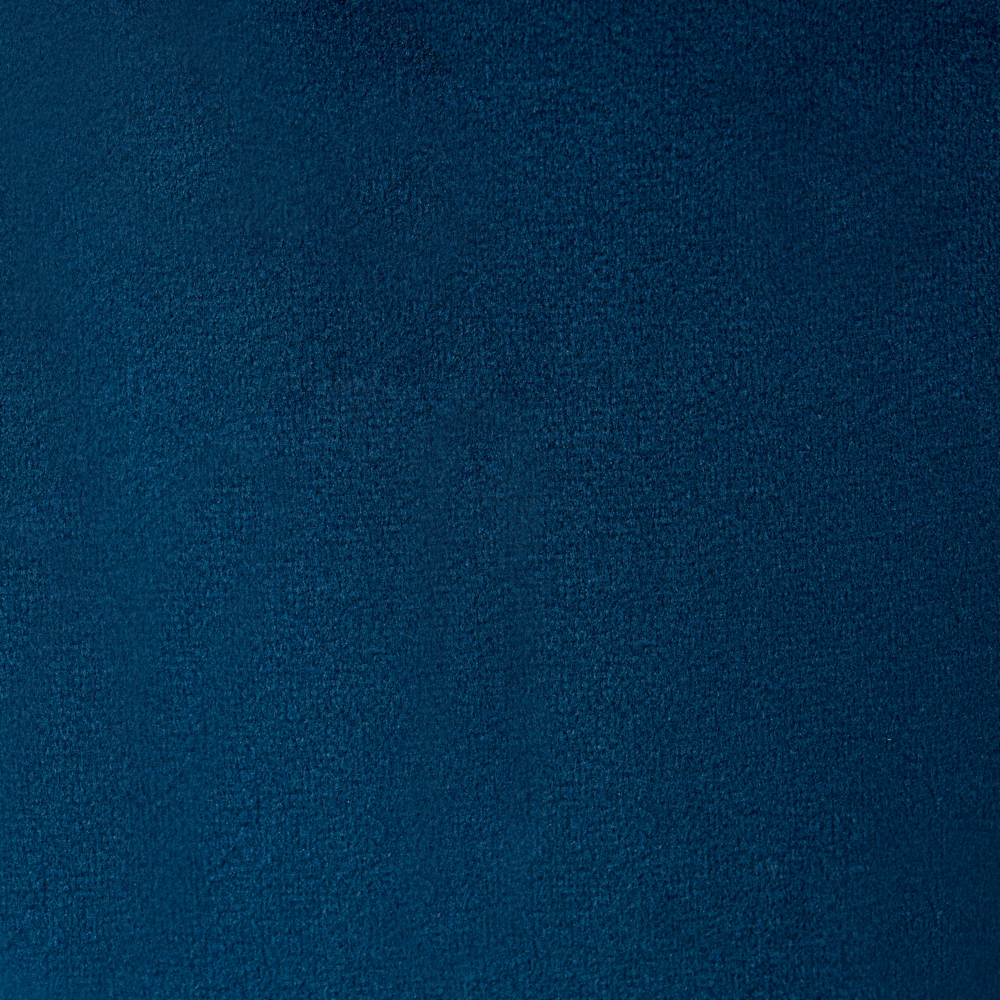 Pouf Blu Velluto Pouf Poggiapiedi Rotondo Glam