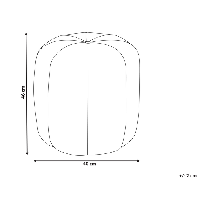 Pouf Blu Velluto Pouf Poggiapiedi Rotondo Glam