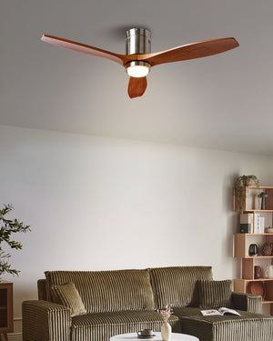 Ventilatore da soffitto con telecomando in materiale sintetico marrone Moderno soggiorno scandinavo