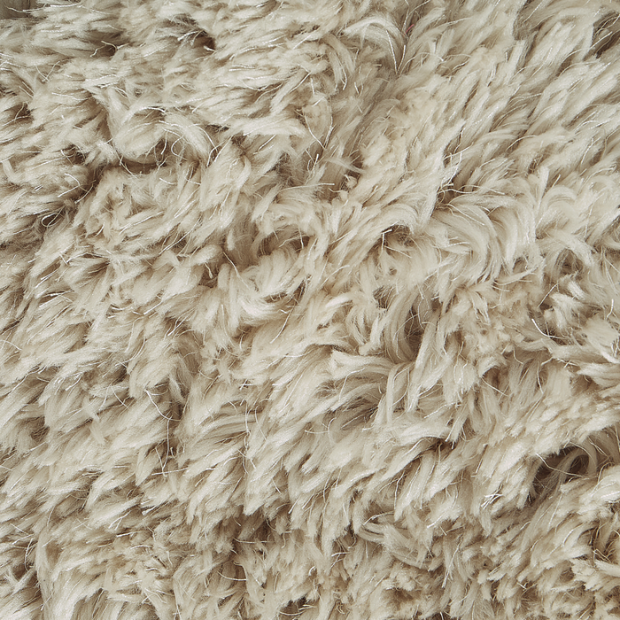 Tappeto Shaggy Tappeto a pelo lungo Solid Beige Poliestere Rettangolare 200 x 300 cm