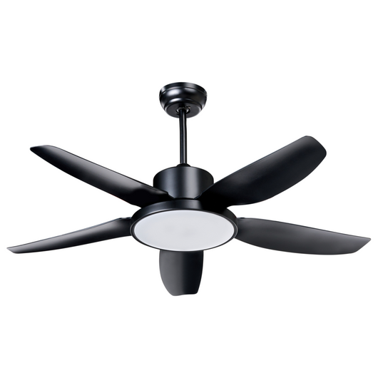 Ventilatore da soffitto con luce Materiale sintetico nero Telecomando Moderno Soggiorno scandinavo