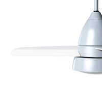 Ventilatore da soffitto con luce Grigio Sintetico Telecomando Moderno Scandinavo Soggiorno