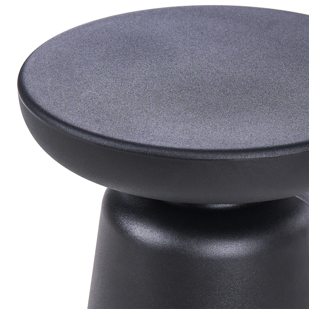 Tavolino Accent Materiale sintetico nero ø 31 cm Per interni ed esterni Resistente alla ruggine e all'acqua