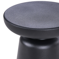 Tavolino Accent Materiale sintetico nero ø 31 cm Per interni ed esterni Resistente alla ruggine e all'acqua