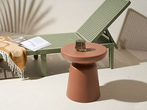 Tavolino Accent Materiale sintetico oro ø 31 cm Per interni ed esterni Resistente alla ruggine e all'acqua