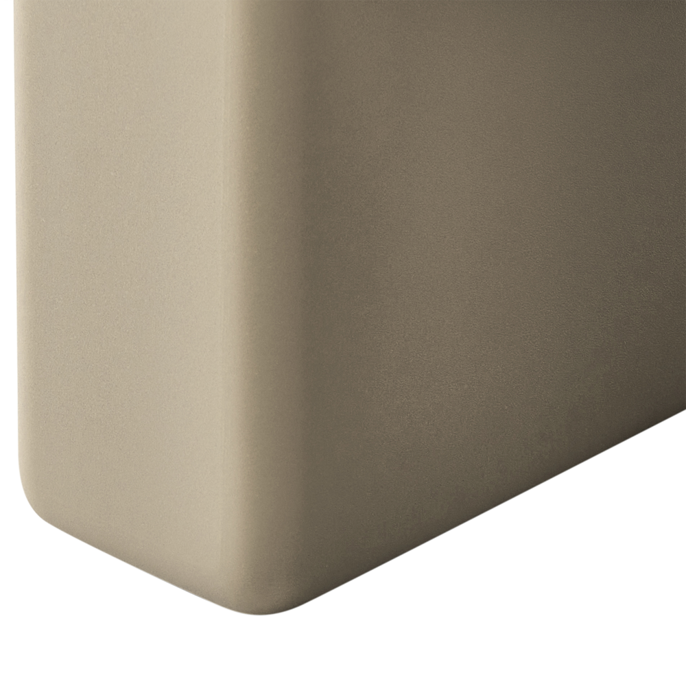 Set di 2 tavolini laterali beige sabbia Sgabelli in materiale sintetico Multifunzionali Soggiorno Patio Resistenti alla ruggine e all\'acqua