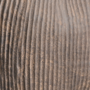 Vaso da fiori marrone in fibra di argilla dipinta per interni ed esterni Forma rotonda Design moderno Soggiorno