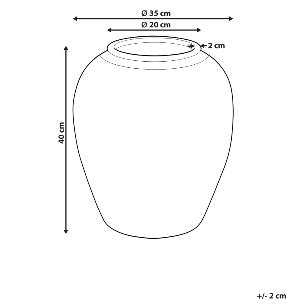 Vaso da fiori marrone in fibra di argilla dipinta per interni ed esterni Forma rotonda Design moderno Soggiorno