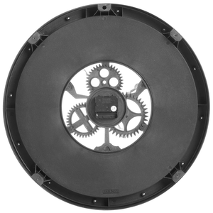 Orologio da parete con cornice sintetica nera 50 cm Finitura verniciata Forma rotonda Design classico Accessori per la casa