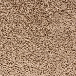 Pouf marrone chiaro rivestito in bouclé con contenitore Accessorio Soggiorno Camera da letto