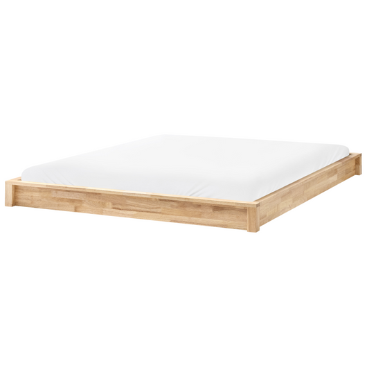 Letto matrimoniale bianco sporco in Boucle 160 x 200 cm Design minimalista retrò