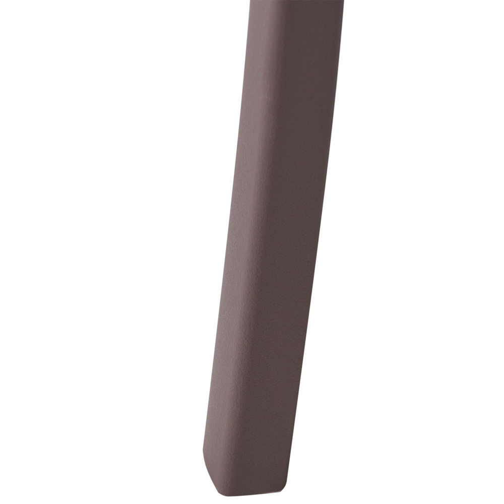 Set di 4 sedie da giardino in polipropilene marrone leggere resistenti alle intemperie in plastica per interni ed esterni moderne