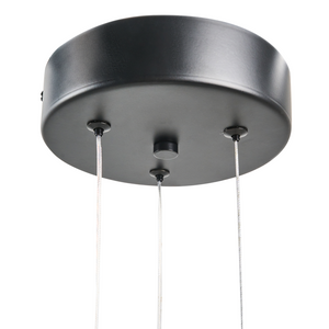 Lampada a sospensione a LED in metallo nero Design moderno Illuminazione d'accento