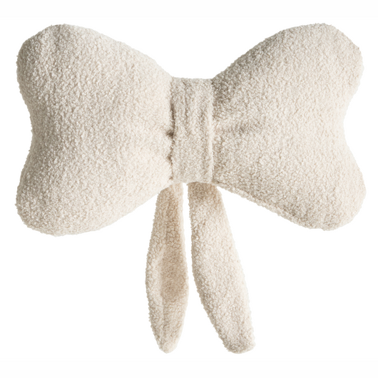 Set di 3 cuscini decorativi in tessuto bouclé con motivo natalizio, color beige chiaro accessorio natalizio