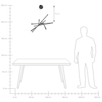 Lampada a sospensione a LED in metallo nero Design moderno Illuminazione d'accento