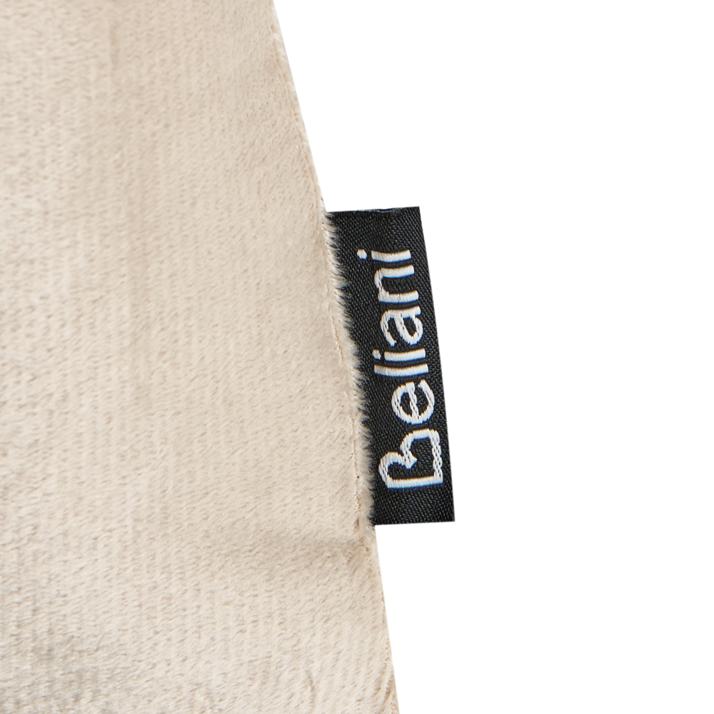 Set di 2 cuscini decorativi in velluto con motivo natalizio a fiocco 50 x 30 cm beige e rosso accessorio decorativo